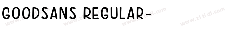 GoodSans Regular字体转换